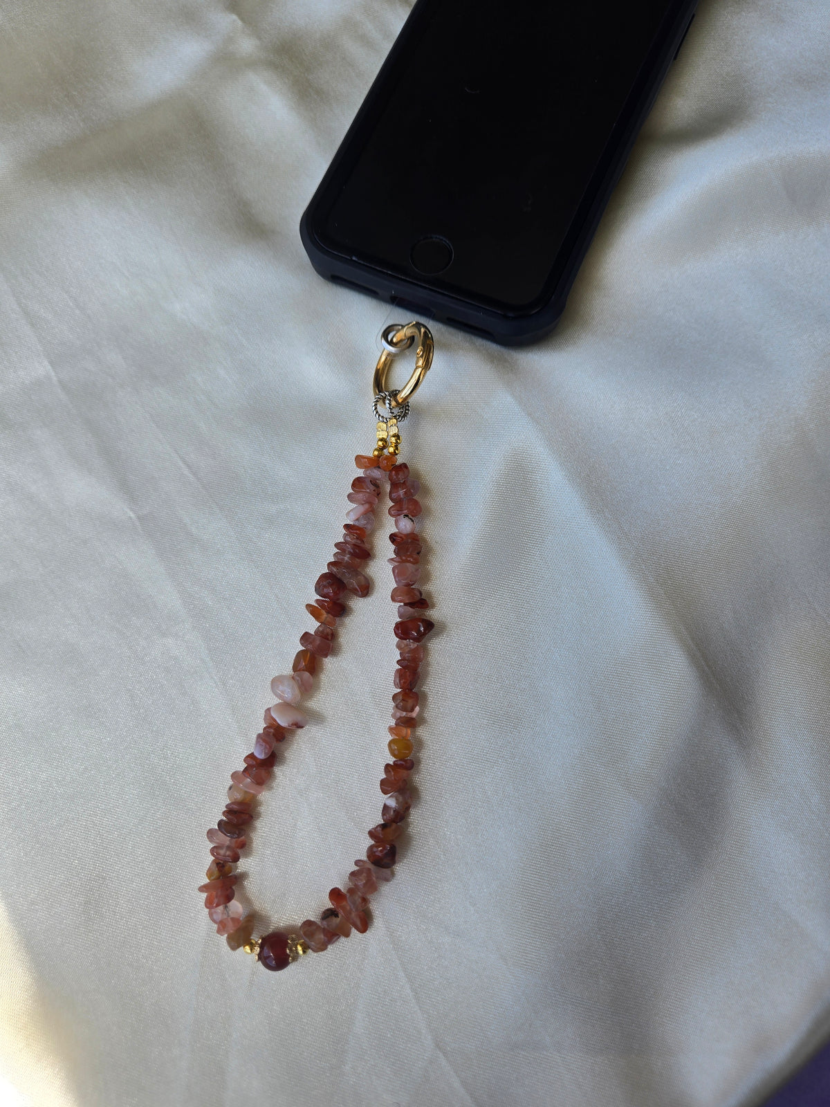 Carnelian Phone Charm