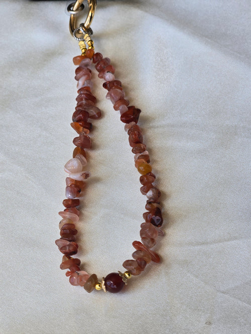 Carnelian Phone Charm