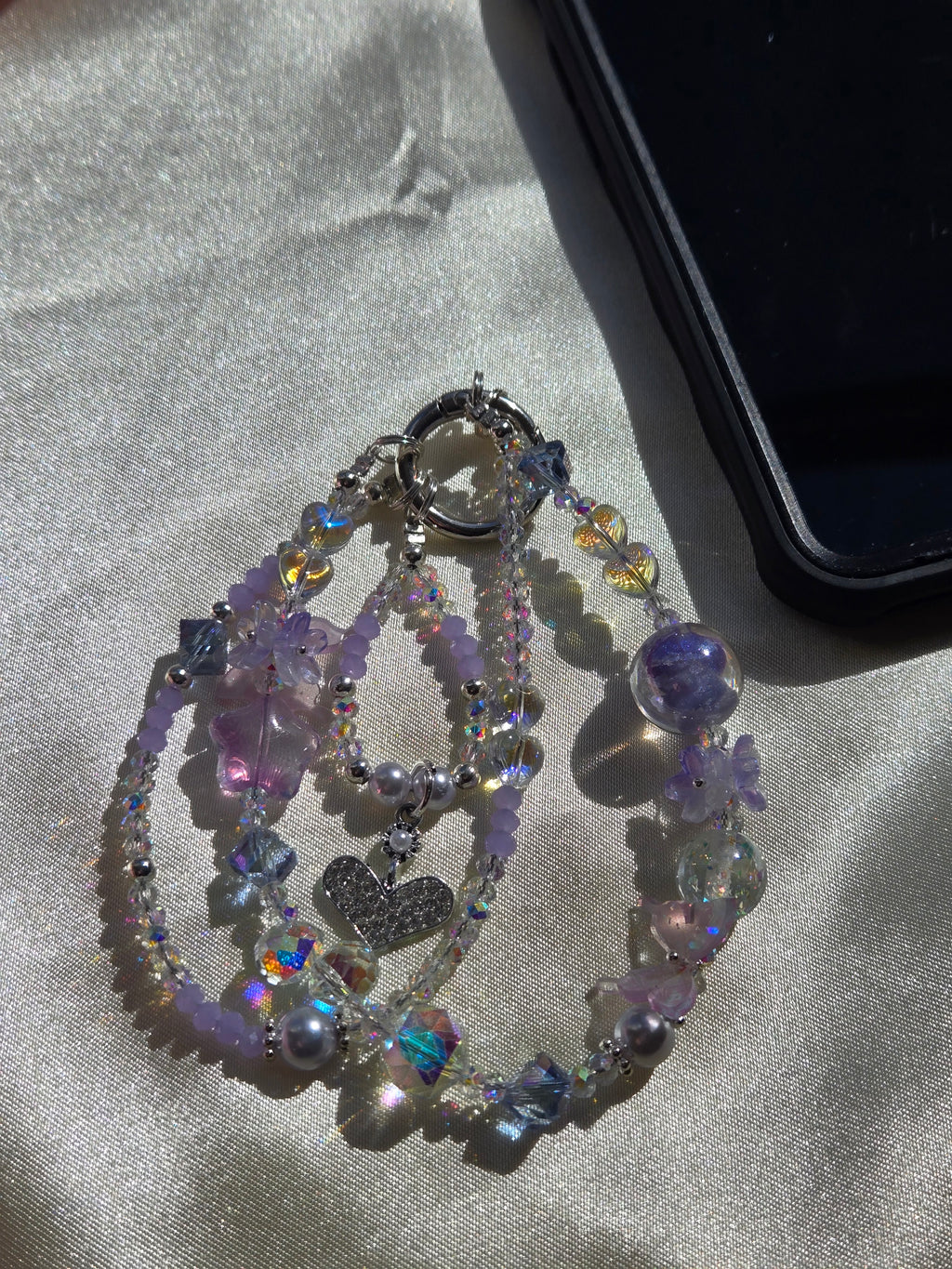 Lavender Stardust Phone Charm