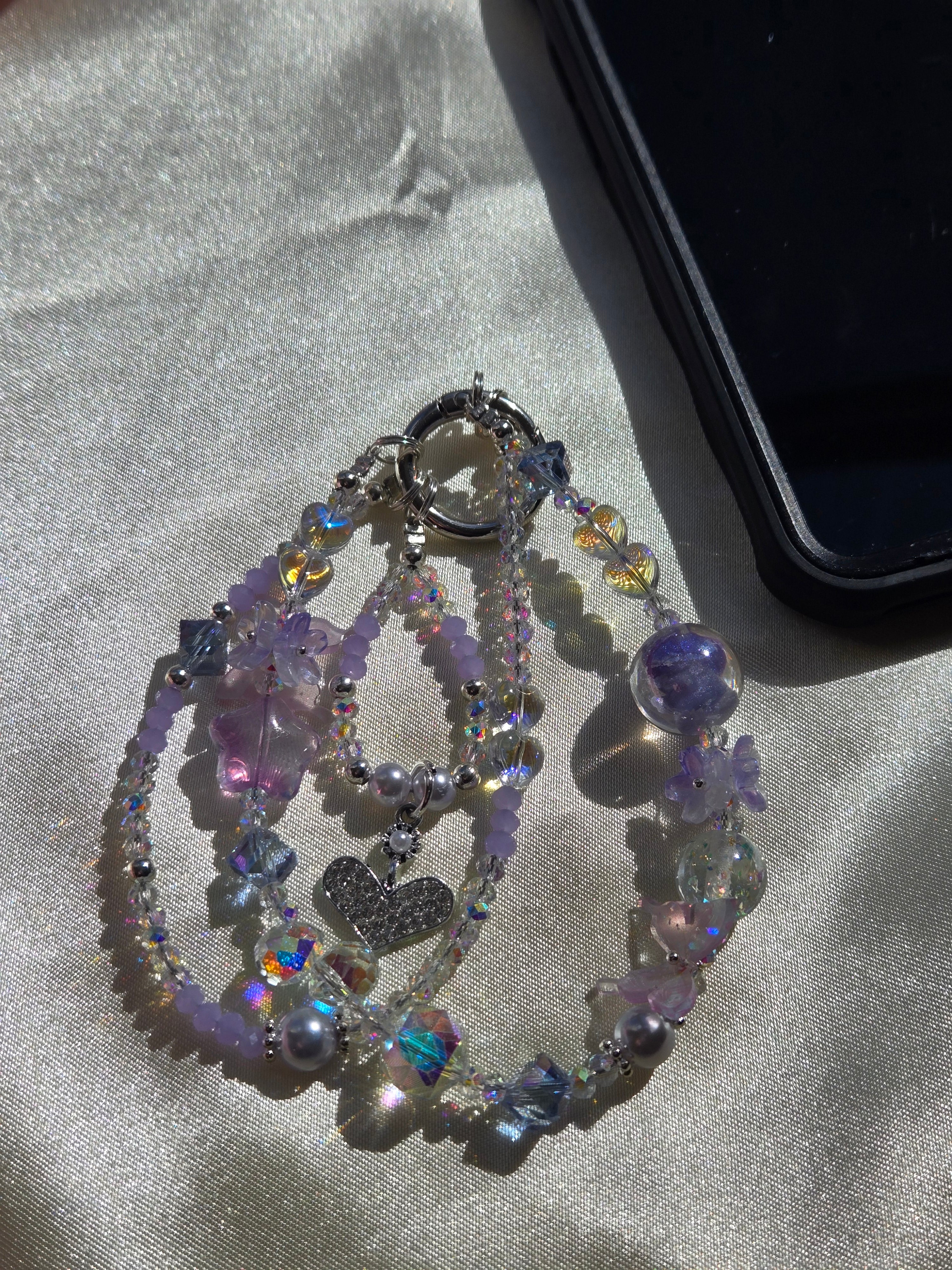 Lavender Stardust Phone Charm