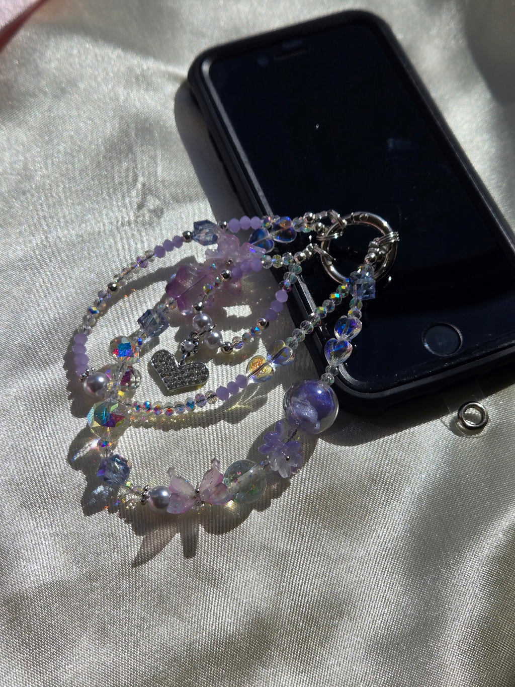 Lavender Stardust Phone Charm