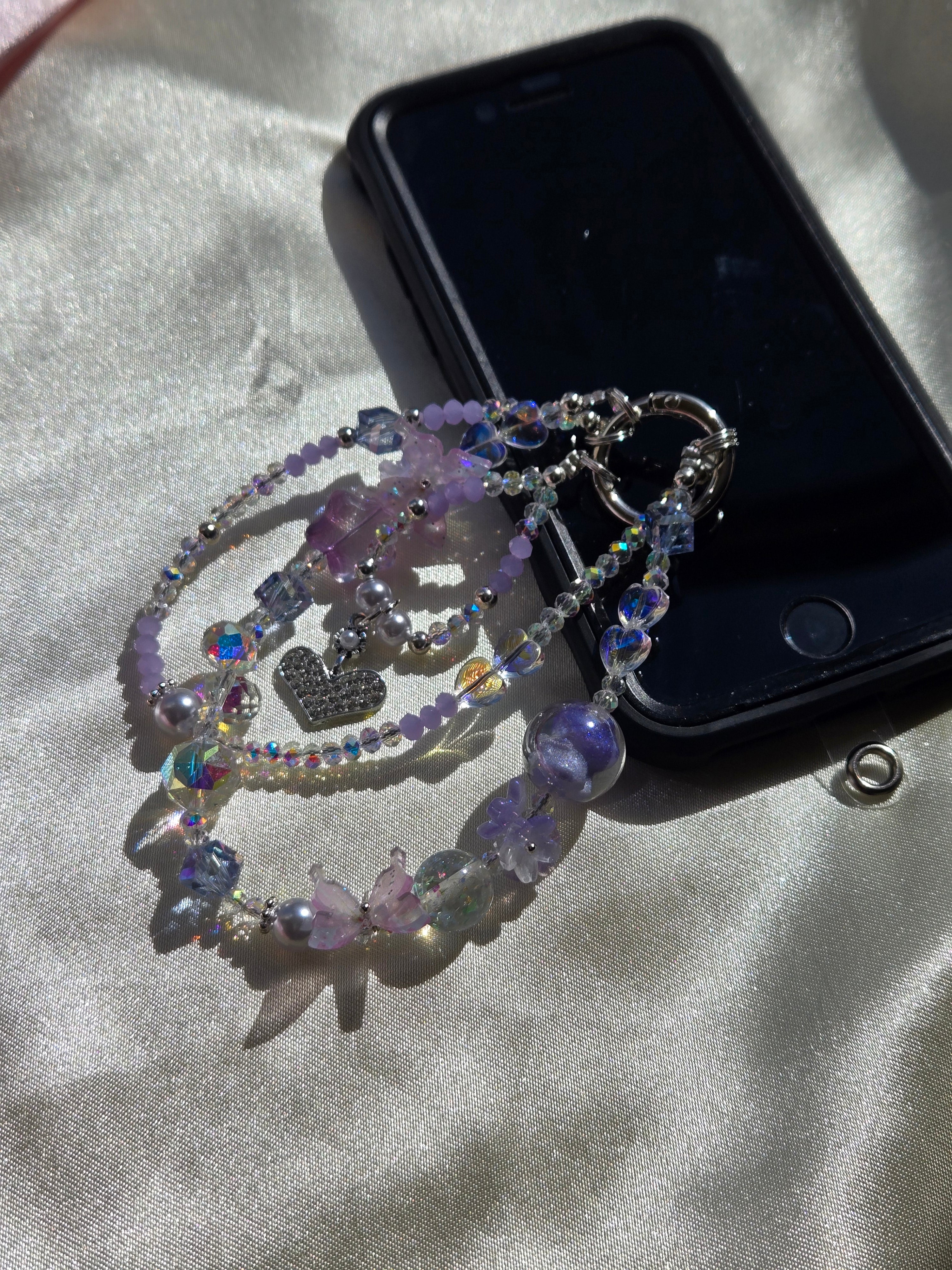 Lavender Stardust Phone Charm