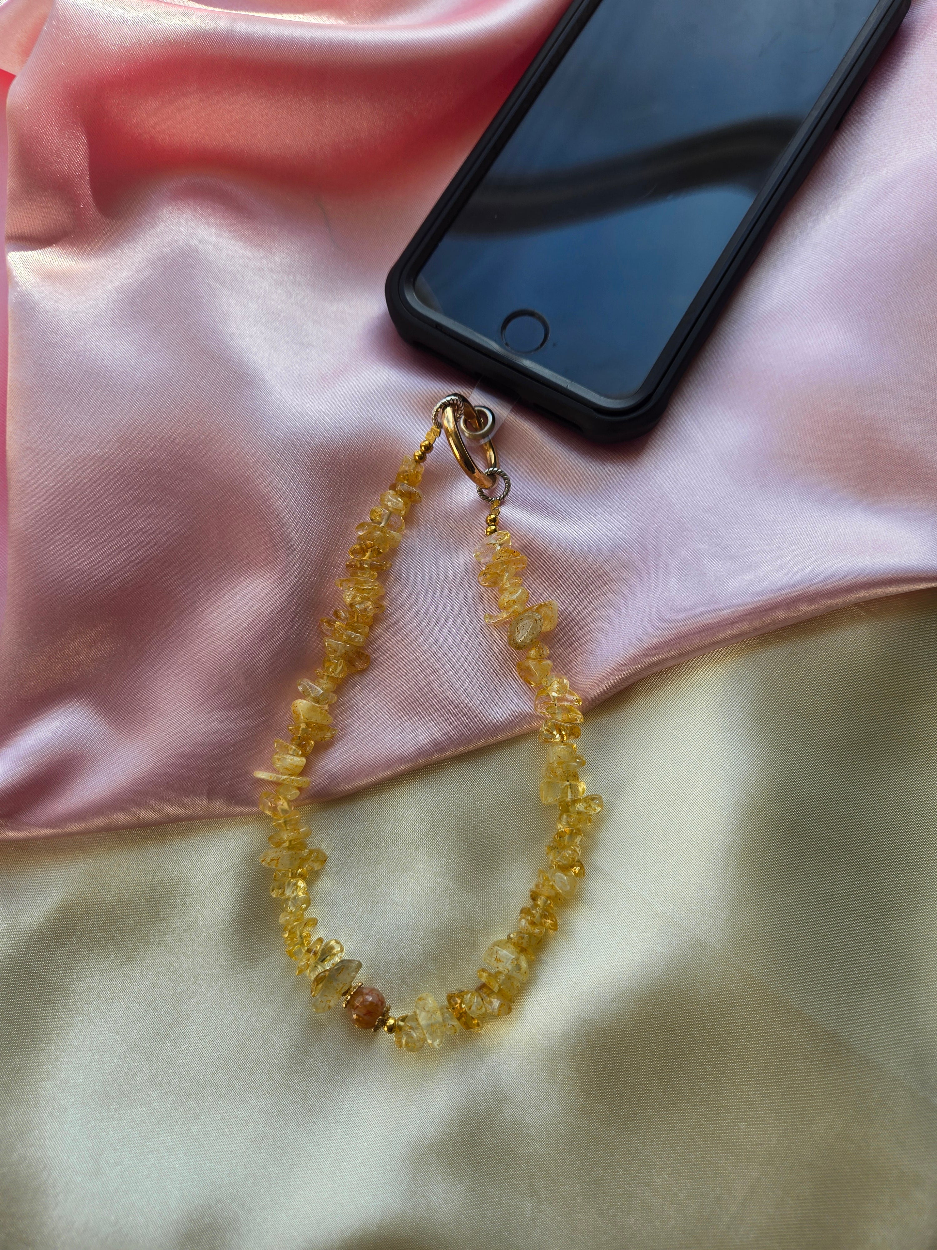 Citrine Phone Charm