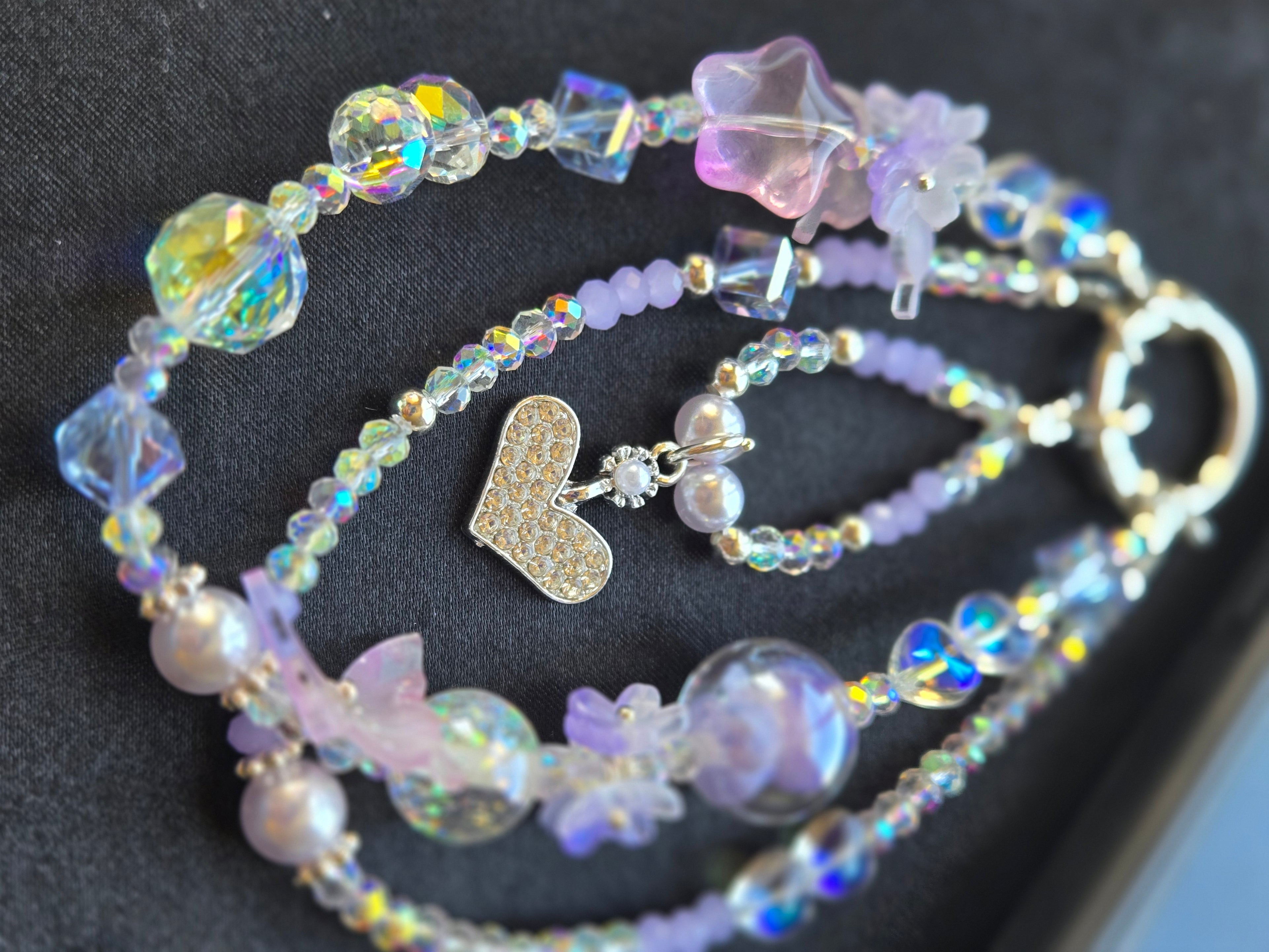 Lavender Stardust Phone Charm