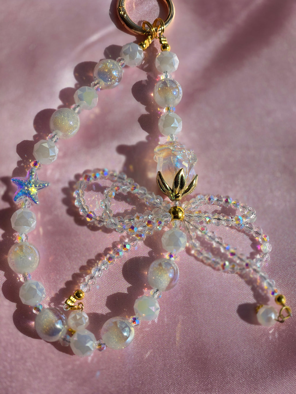 Crystal Bow Phone Charm