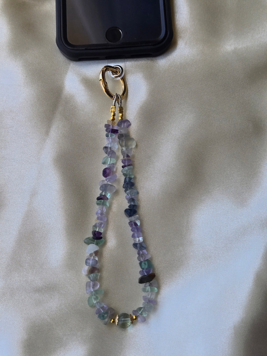 Pastel Fluorite Phone Charm